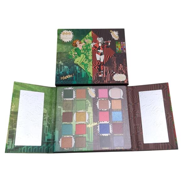 Revolution X DC GOTHAM CITY COMIC Eyeshadow Palette Harley Quinn Poison Ivy - Picture 1 of 8